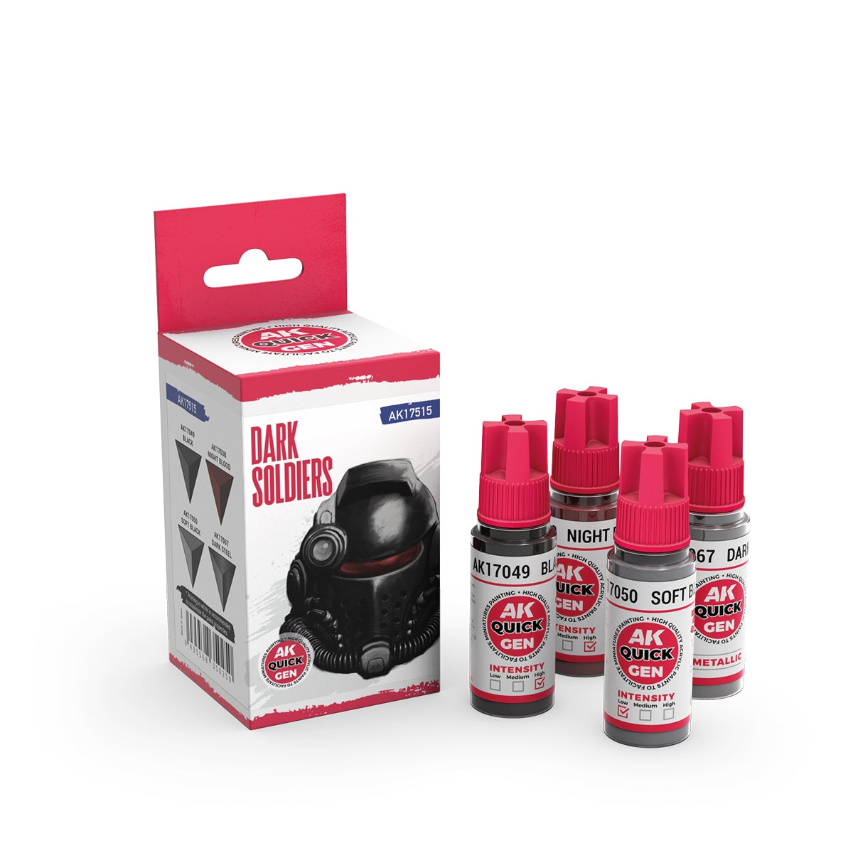 AK Interactive AK17515 DARK SOLDIERS – QUICK GEN SET 4x18ml
