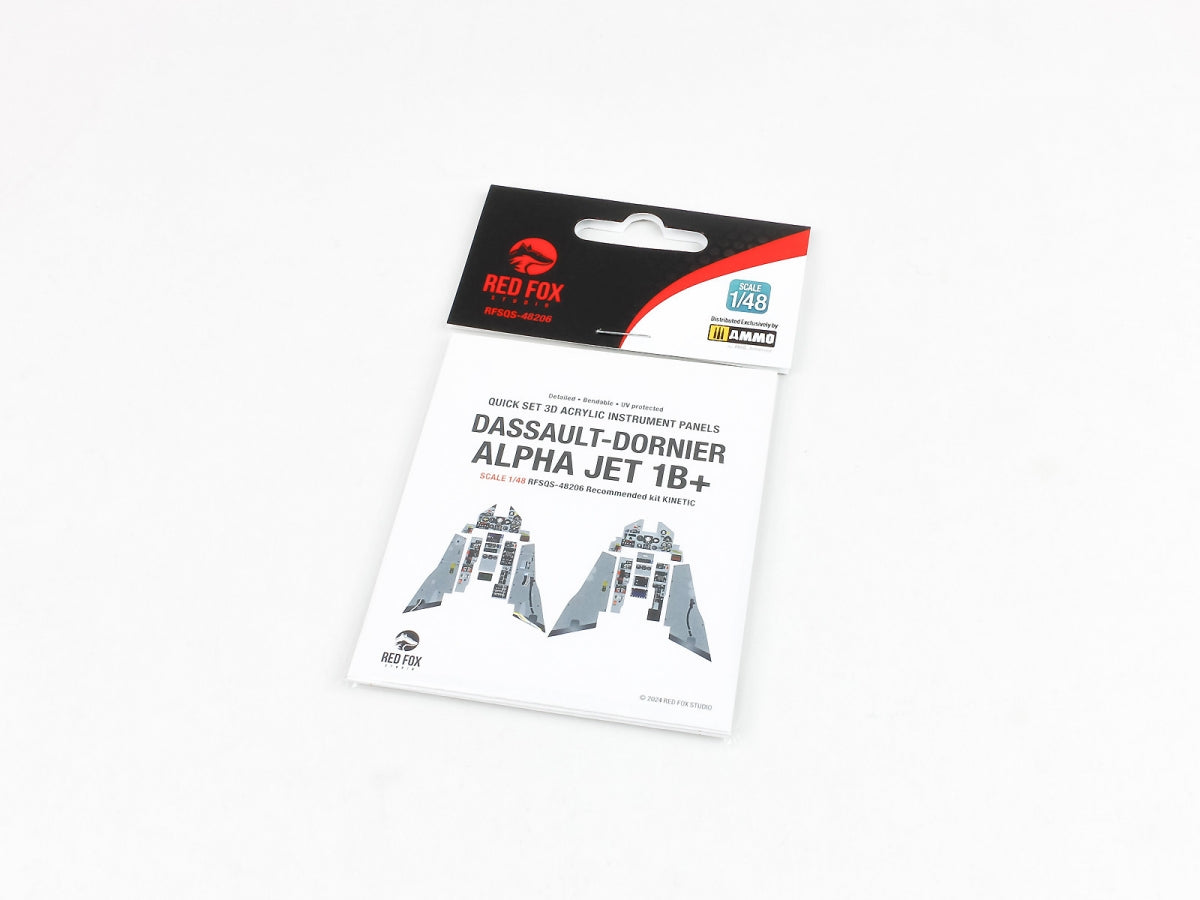Red Fox Studio QS-48206 Dassault-Dornier Alpha Jet 1B+ pour Kinetic 3D résine colorée IP 1/48