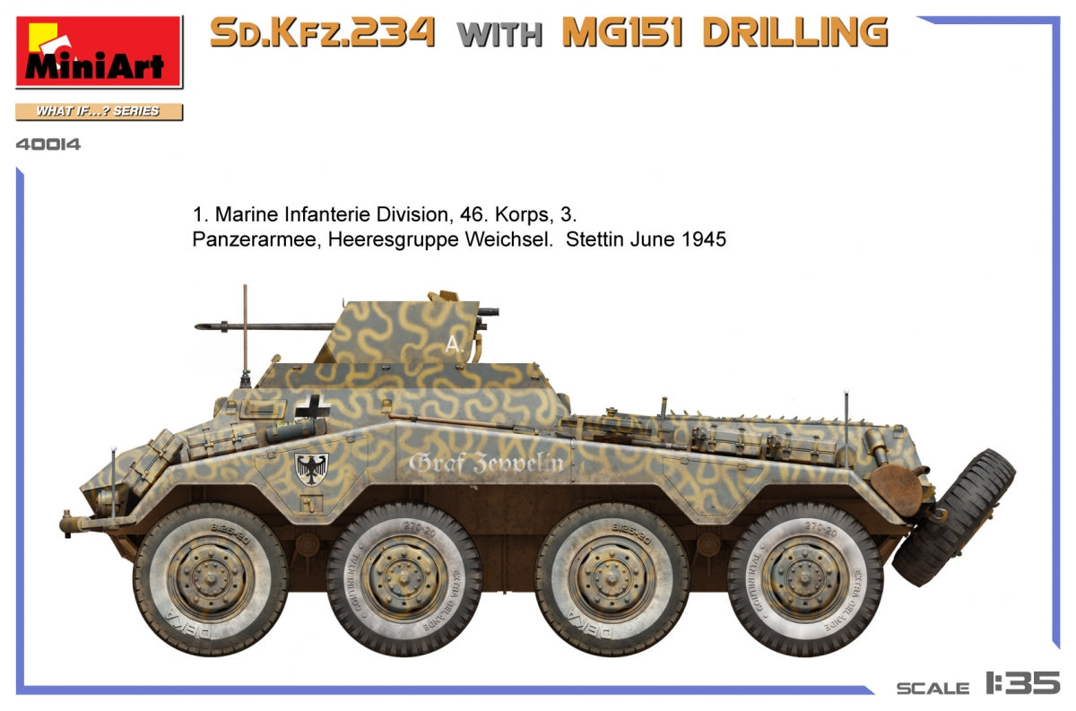 MiniArt 40014 Sd.Kfz.234 AVEC PERÇAGE MG151 1/35 – image 3