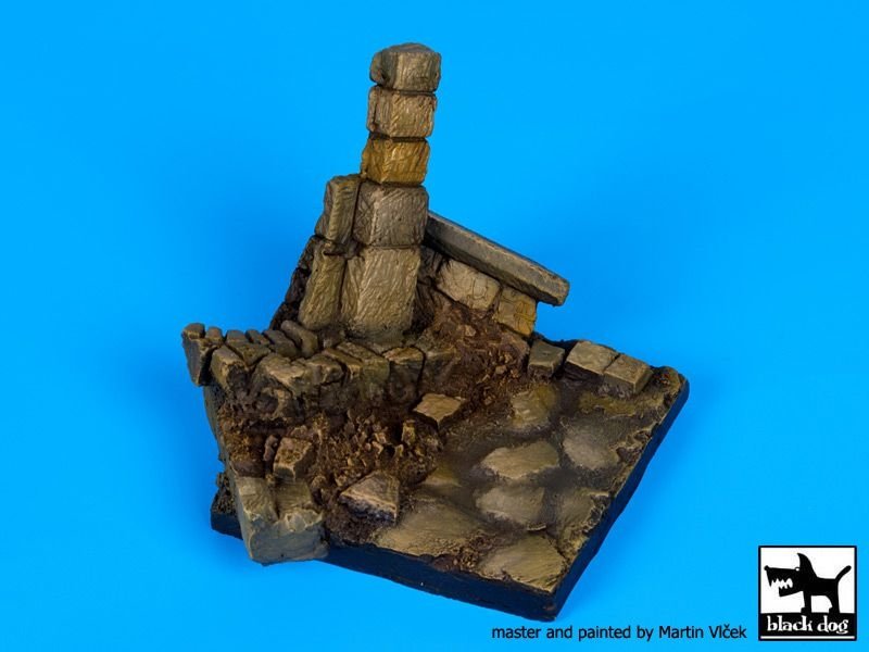 Black Dog D35055 Mur en ruine n°2 socle 1/35  – Bild 3
