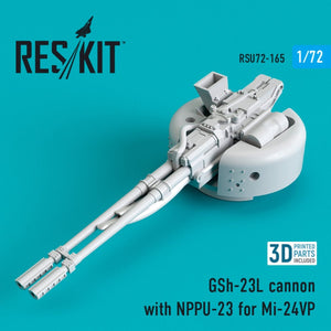 RESKIT RSU72-0165 CANON GSH-23L AVEC NPPU-23 POUR MI-24VP 1/72