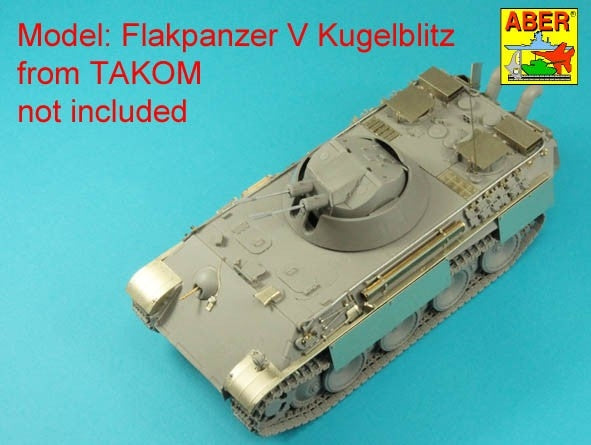 Aber 35L-342 Deux canons antiaériens allemands de 3 cm Flak 103 pour chars « Kugelblitz » / Set of two 3cm Flak 103 barrels for German anti-aircraft tanks « Kugelblitz » 1/35 – image 7