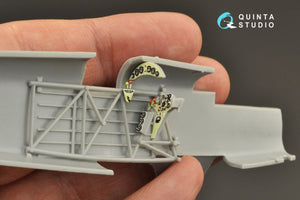 Intérieur imprimé en 3D et coloré sur papier décalcomanie (Roden) Quinta Studio QD48274 He 51B 1/48 – image 9