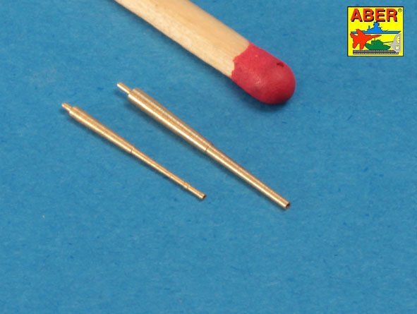 Ensemble de canons Aber 350L-73 pour porte-avions allemand « Graf Zeppelin » : 150 mm x 16 ; 105 mm x 12 (1/350) – imagen 2