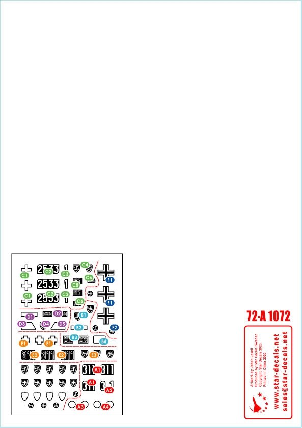 Star Decals 72-A1072 Viking n° 3. Échelle 1/72 – image 2