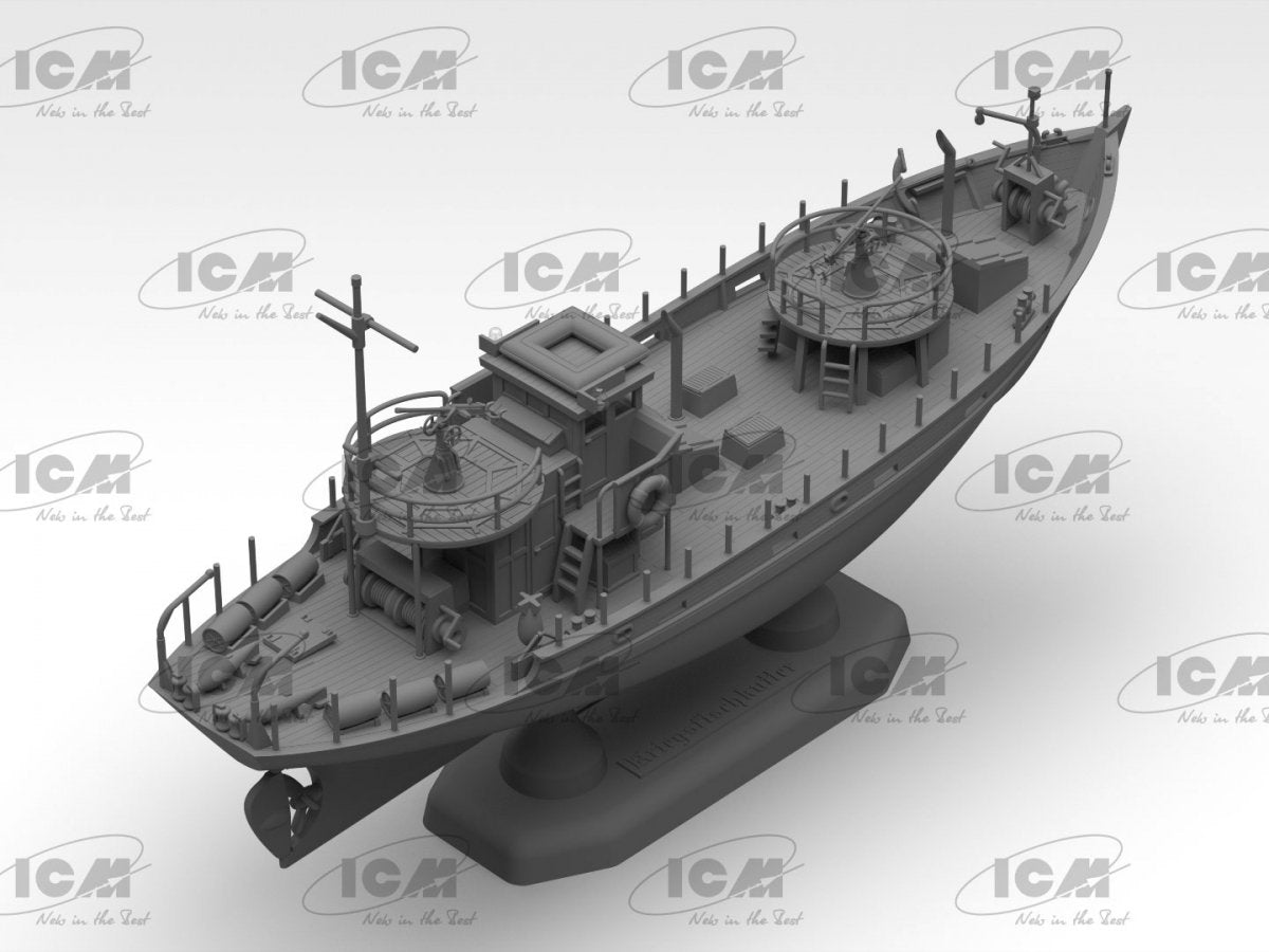 ICM S012 KFK Kriegsfischkutter Bateau polyvalent allemand de la Seconde Guerre mondiale 1/144 – immagine 5