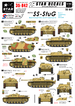 Star Decals 35-842 Waffen-SS StuG #1 1/35