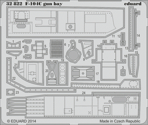 Eduard 32822 F-104C gun bay 1/32 Italeri