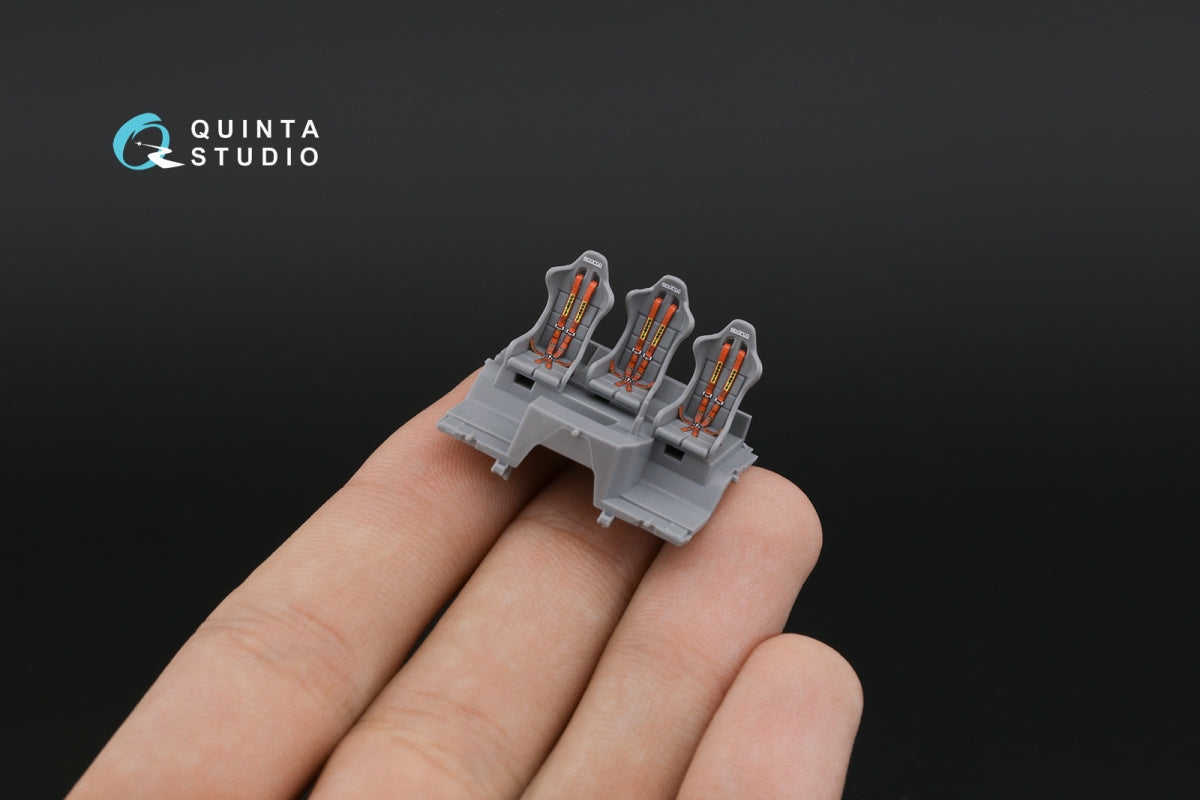 Quinta Studio QD72111 KAMAZ-43509 Intérieur imprimé en 3D et coloré sur papier décalque (Zvezda) 1/72 – imagen 14
