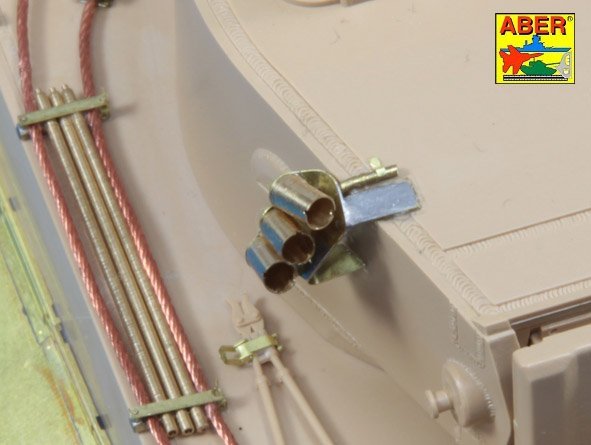 Décharges fumigènes Aber R-34 pour chars allemands comme Tiger I, Panther A/D, Panzer IIIL, Panzer IVG, Luchs, Puma (1/35) – Bild 7