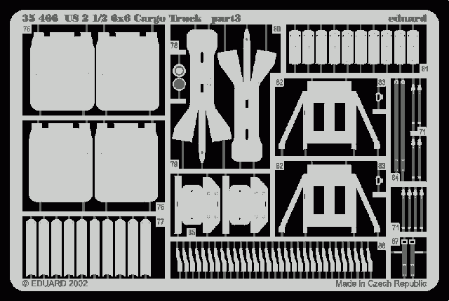 Camion cargo Eduard 35466 US 2 1/2 6x6 au 1/35 Tamiya