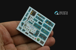 Intérieur imprimé en 3D et coloré sur papier décalcomanie Quinta Studio QDS-48504 MiG-31B (Hobby Boss) (Petite version) 1/48 – image 6