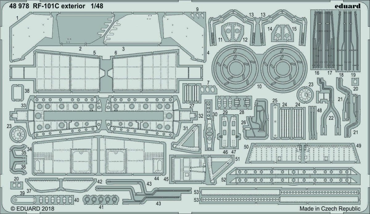 Eduard 48978 RF-101C extérieur 1/48 KITTY HAWK