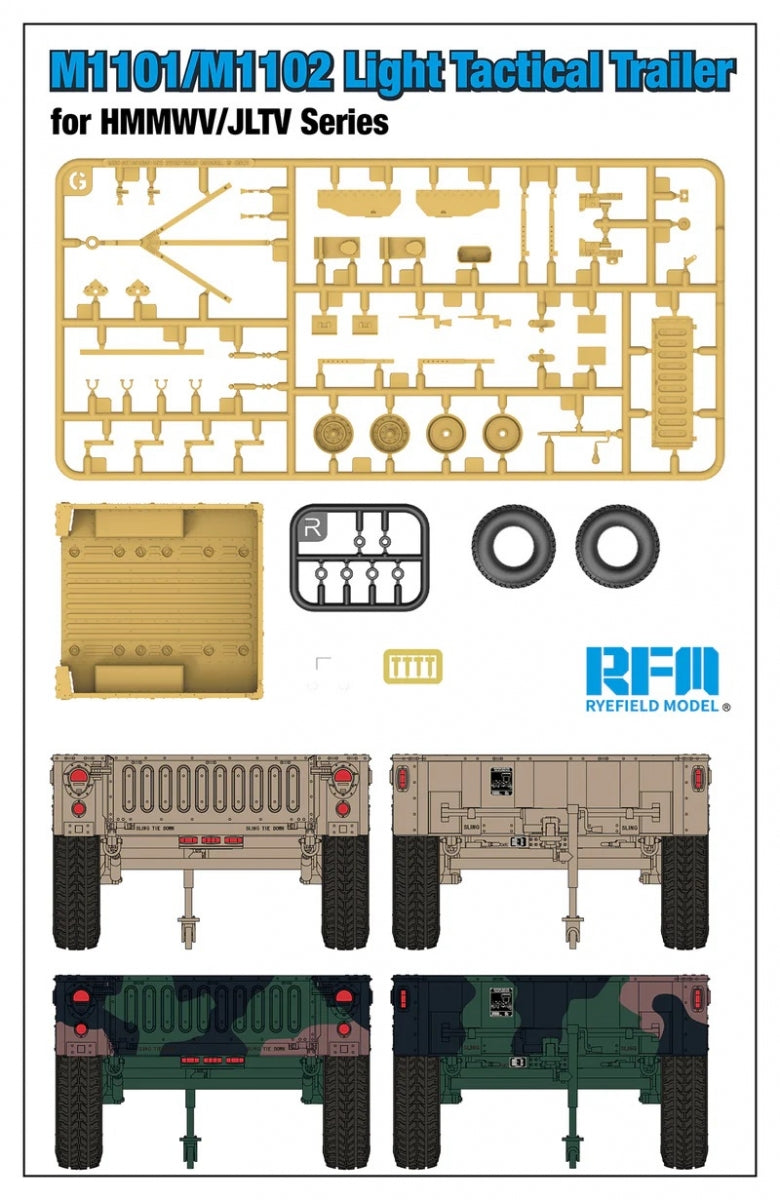 Remorque tactique légère Rye Field modèle 5117 M1101/M1102 pour HMMWV/JLTV série 1/35 – Bild 2