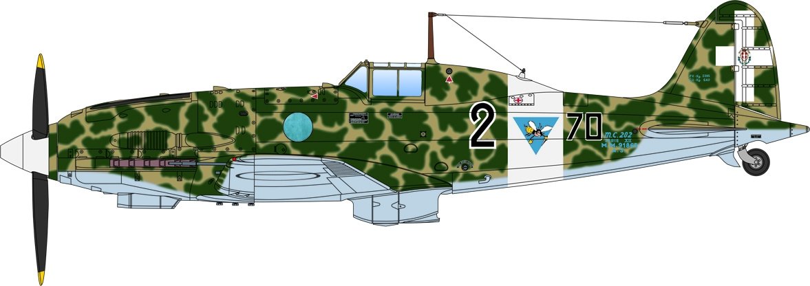 Italeri 2518 Macchi M.C. 202 Folgore 1/32 – zdjęcie 13