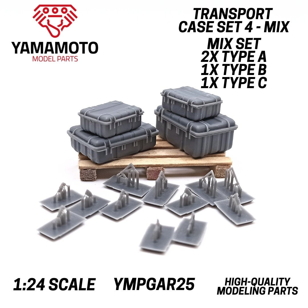 Coffret de transport Yamamoto YMPGAR25, lot de 4 - Mix Set 1/24