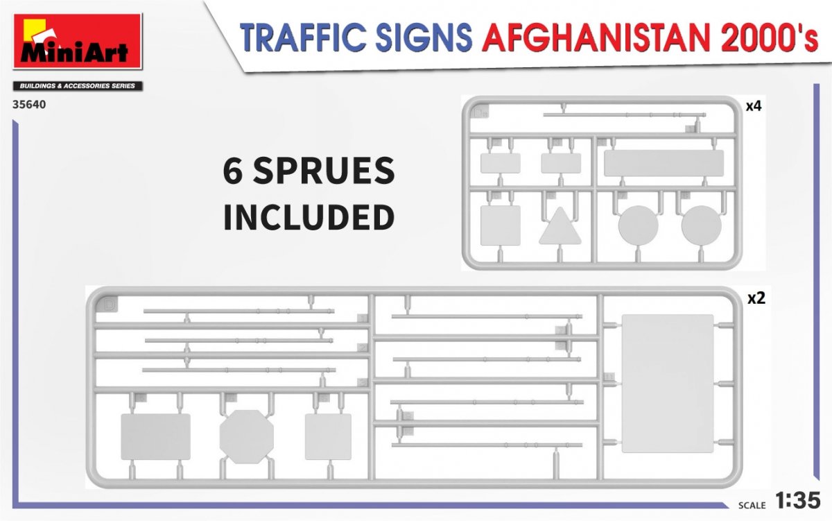 MiniArt 35640 TRAFFIC SIGNS AFGHANISTAN 2000&amp;#39;s 1/35 – image 4