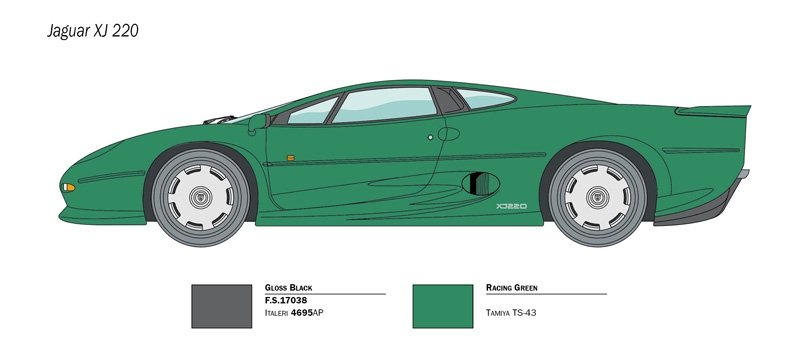 Italeri 3631 Jaguar XJ 220 1/24 – immagine 3