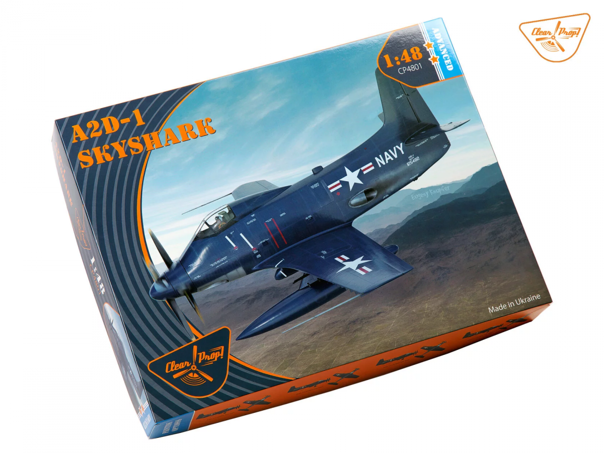 Propulseur transparent ! Kit avancé CP4801 A2D-1 Skyshark ADVANCED au 1/48