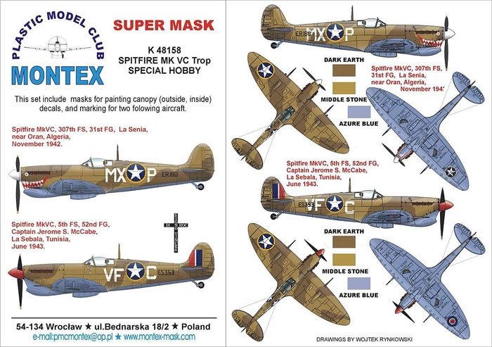 Montex K48158 Spitfire VC 1/48