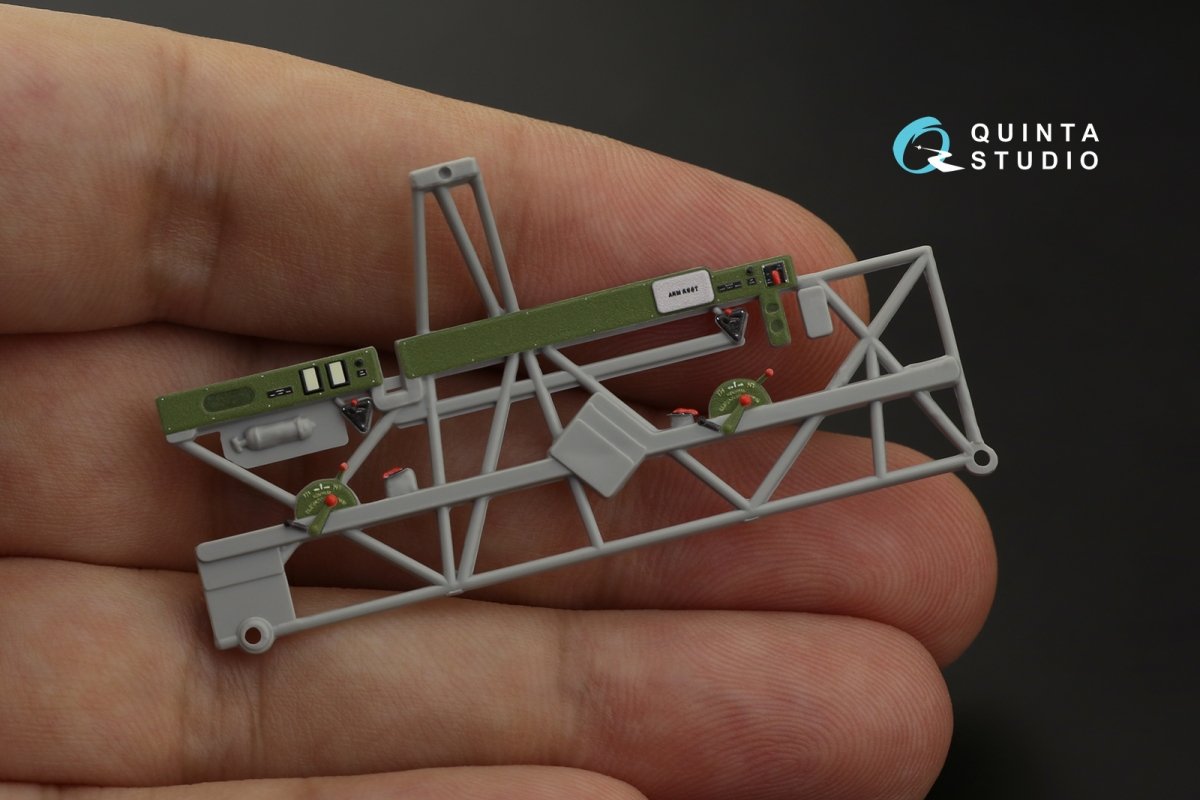 Intérieur imprimé en 3D et coloré sur papier décalcomanie Quinta Studio QD48228 T-6G (Italeri) 1/48 – image 9