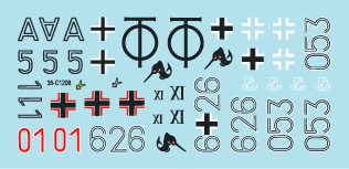 Star Decals 35-C1208 Chars allemands en Italie n° 8 Véhicules blindés mixtes 1/35 – immagine 2