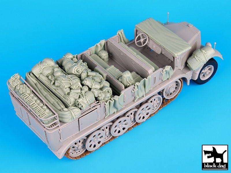 Ensemble d&amp;#39;accessoires complet Black Dog T35072 Sd.Kfz 8 au 1/35 – image 3