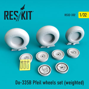 RESKIT RS32-0332 DO-335В « PFEIL » JEU DE ROUES (LESTÉ) 1/32