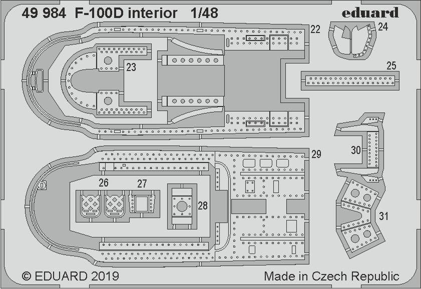 Intérieur du F-100D Eduard 49984 au 1/48 TRUMPETER – Bild 2