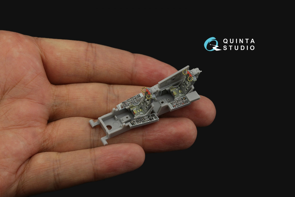 Intérieur imprimé en 3D et coloré sur papier décalcomanie Quinta Studio QD72082 F-4J Early (Fine Molds) à l&amp;#39;échelle 1/72 – immagine 7