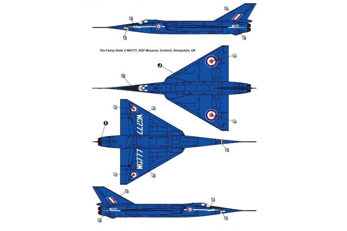 Dora Wings 72009 Fairey Delta 2, avion de recherche supersonique britannique, échelle 1/72  – immagine 8