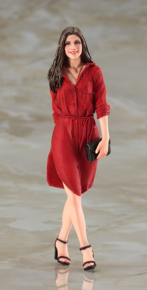Hasegawa SP604 Isuzu 117 Coupé Version Tardive (XE) avec Figurine de Belle Fille 1/24  – immagine 3
