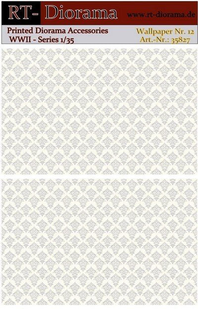 Accessoires imprimés RT-Diorama 35827 : Papier peint n° 12 1/35