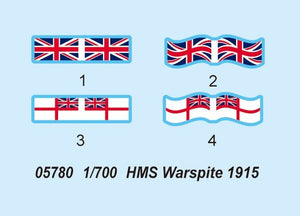 Trumpeter 05780 HMS Warspite (1915) 1/700 – immagine 7