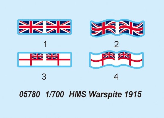 Trumpeter 05780 HMS Warspite (1915) 1/700 – immagine 7