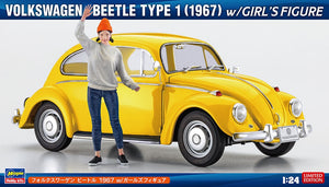 Hasegawa SP620 Volkswagen Coccinelle Type 1 (1967) avec figurine de fille 1/24