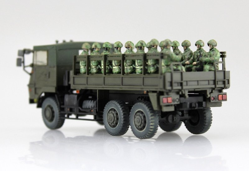 Camion Type 73 des Forces d&amp;#39;autodéfense japonaises (JGSDF) Aoshima 01209 avec figurines (20 pièces) à l&amp;#39;échelle 1/72 – Bild 3