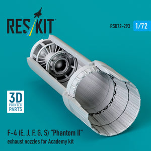 RESKIT RSU72-0293 F-4 (E, J, F, G, S) « Phantom II » tuyères d&amp;#39;échappement pour maquette Academy (impression 3D) 1/72 – Bild 2