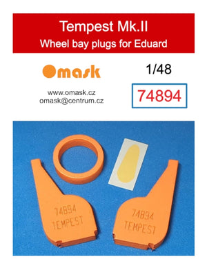 Omask 74894 Bouchons de passage de roue Tempest Mk.II (pour Eduard) 1/48