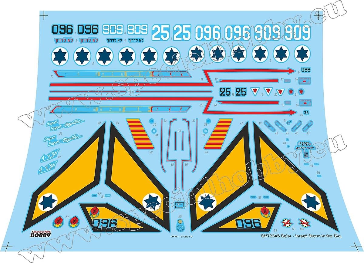 Special Hobby 72345 SMB-2 Super Mystère « Sa&amp;#39;ar – Tempête israélienne dans le ciel » 1/72 – immagine 2