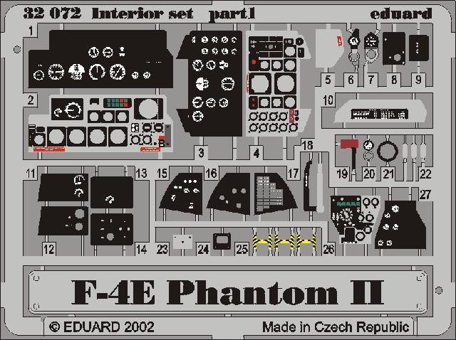 Eduard 32503 F-4E intérieur 1/32 Tamiya