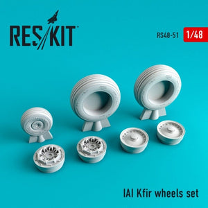 RESKIT RS48-0051 Jeu de roues IAI Kfir 1/48