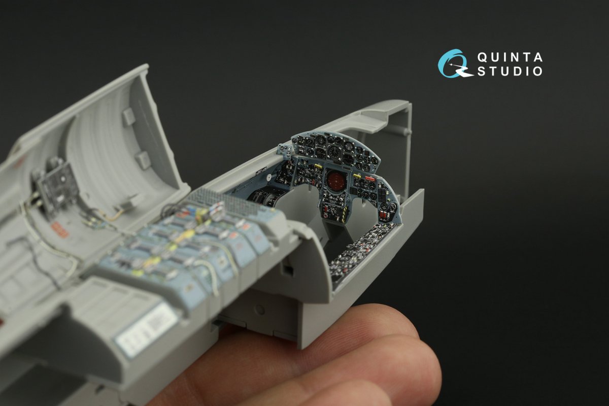 Intérieur imprimé en 3D et coloré sur papier décalcomanie Quinta Studio QD32141 F-104G (Italeri) 1/32 – Bild 13