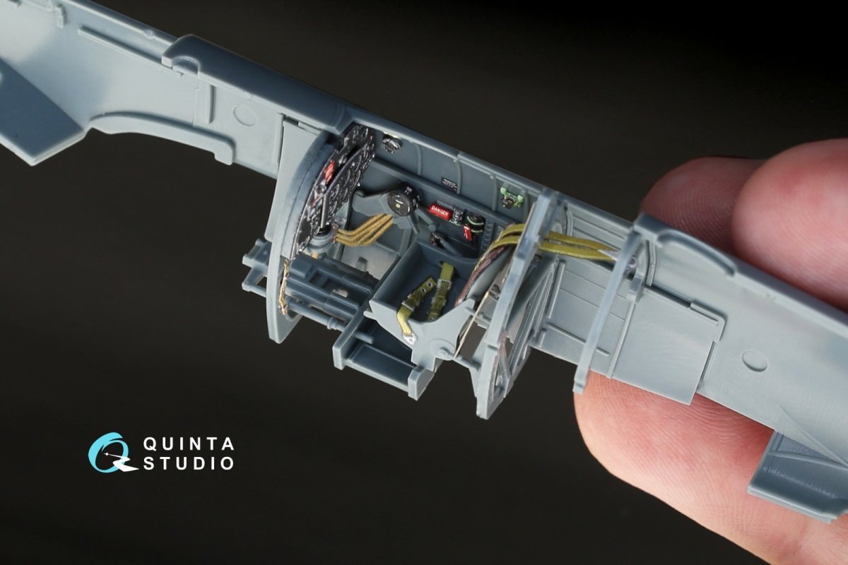Intérieur du Spitfire Mk.IX imprimé en 3D et coloré sur papier décalcomanie Quinta Studio QD48119 (pour kit Eduard) 1/48 – image 7