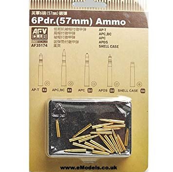 AFV Club 35174 Munitions 6 livres (57 mm) 1/35