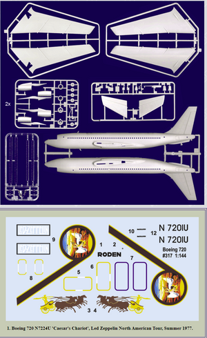 Roden 317 Boeing 720 Caesars Charriot 1/144 – Bild 2