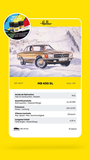 Heller 56171 Kit de démarrage - MB 450 SL 1/43  – image 4