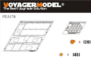 Voyager modèle PEA174 WWII allemand Pz.Kpfw.IV Ausf.D mit 75mm Kw.K.40 L/43 armure supplémentaire (pour DRAGON 6330) 1/35