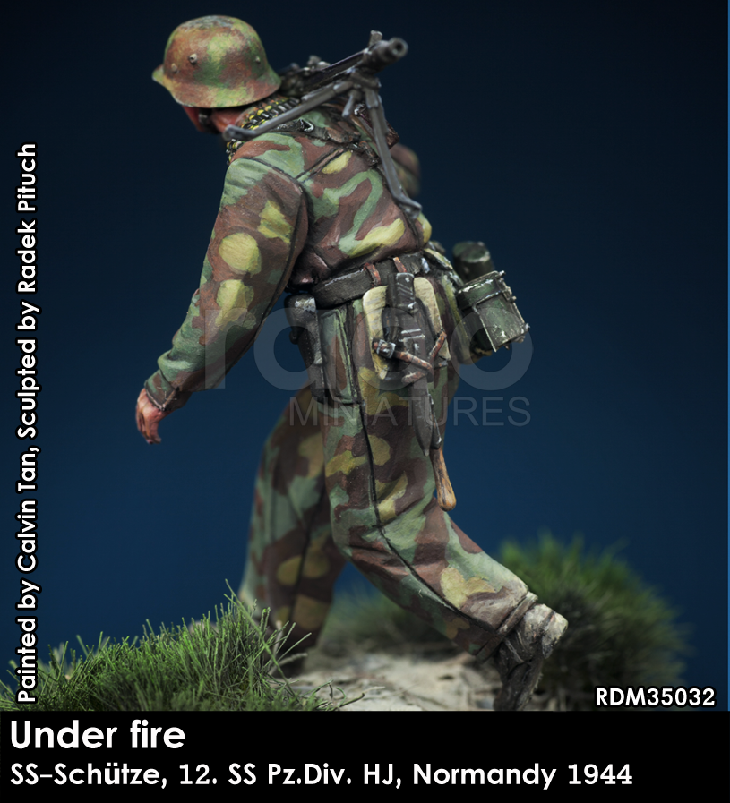 RADO Miniatures RDM35032 Sous le feu. W-SS MG Schütze, 12. SS-Pz.Div. HJ, Normandie 1944 1/35 – immagine 4