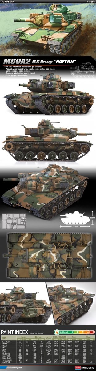 Académie 13296 Armée américaine M60A2 PATTON – image 2